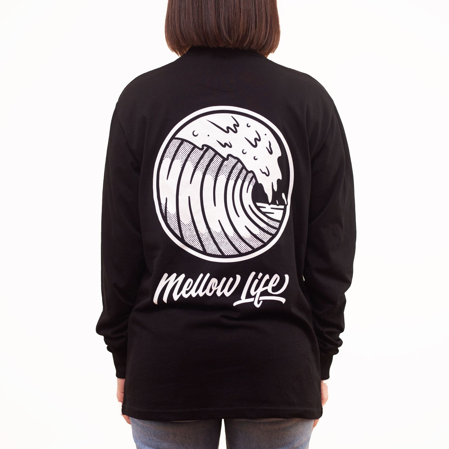 Long Sleeve Wave Black