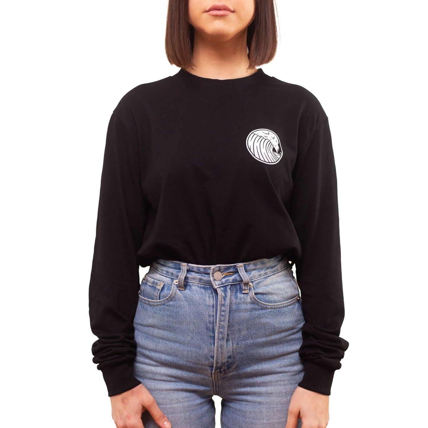 Long Sleeve Wave Black