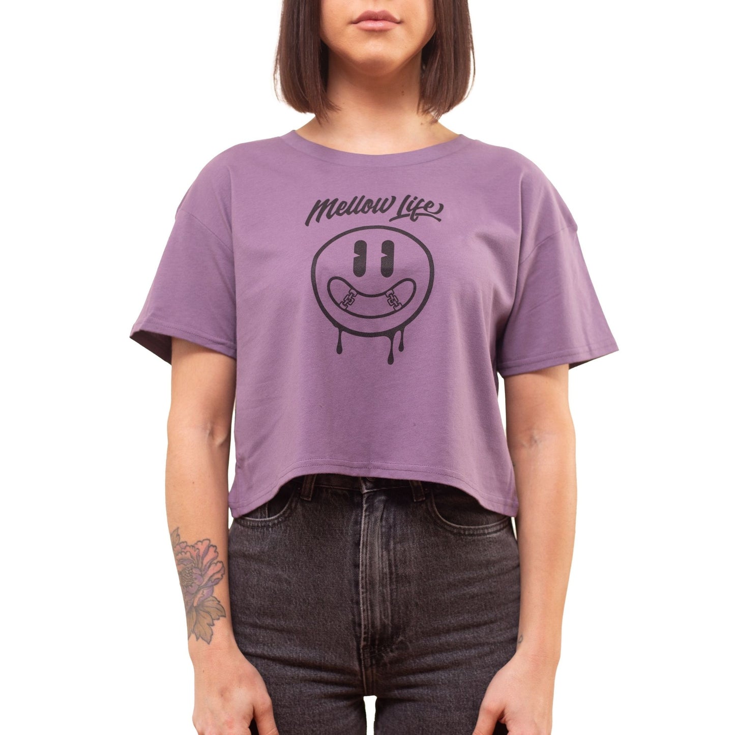 Happy Skater Crop Mauve