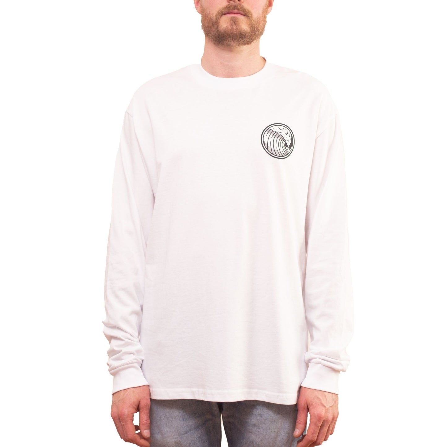 Long Sleeve Wave White