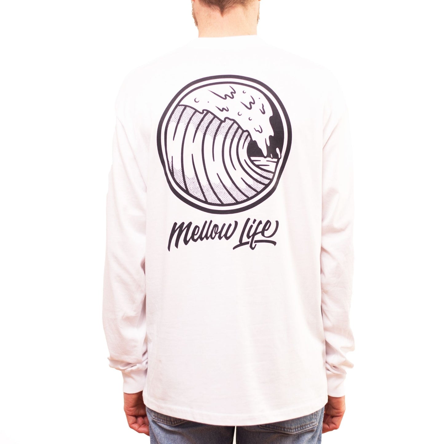 Long Sleeve Wave White