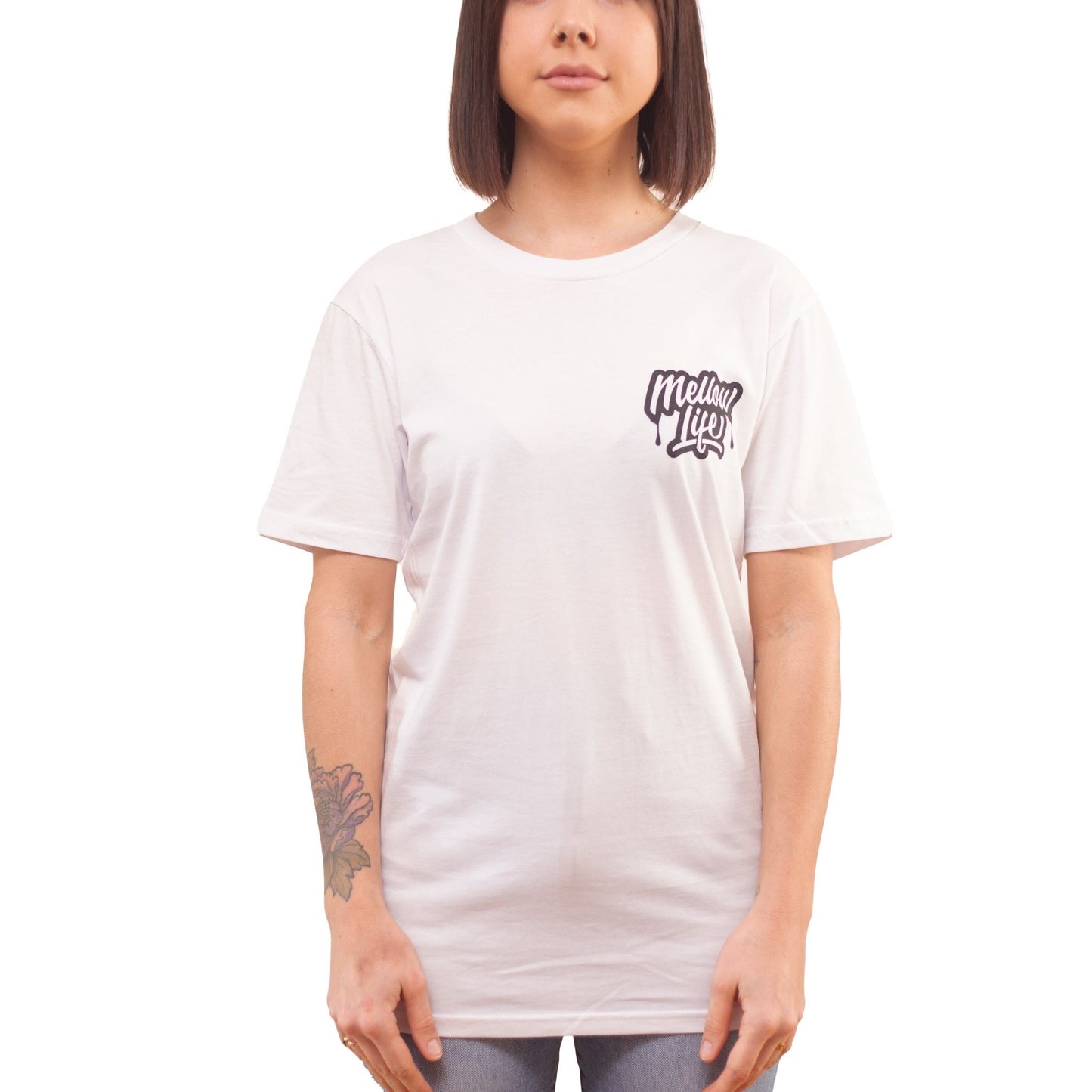 Short Sleeve Logo White