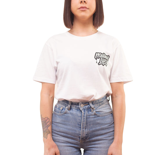 Short Sleeve Logo White